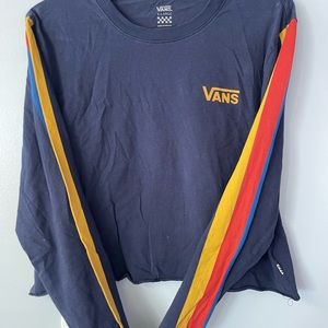 Vans retro stripe sleeve tee